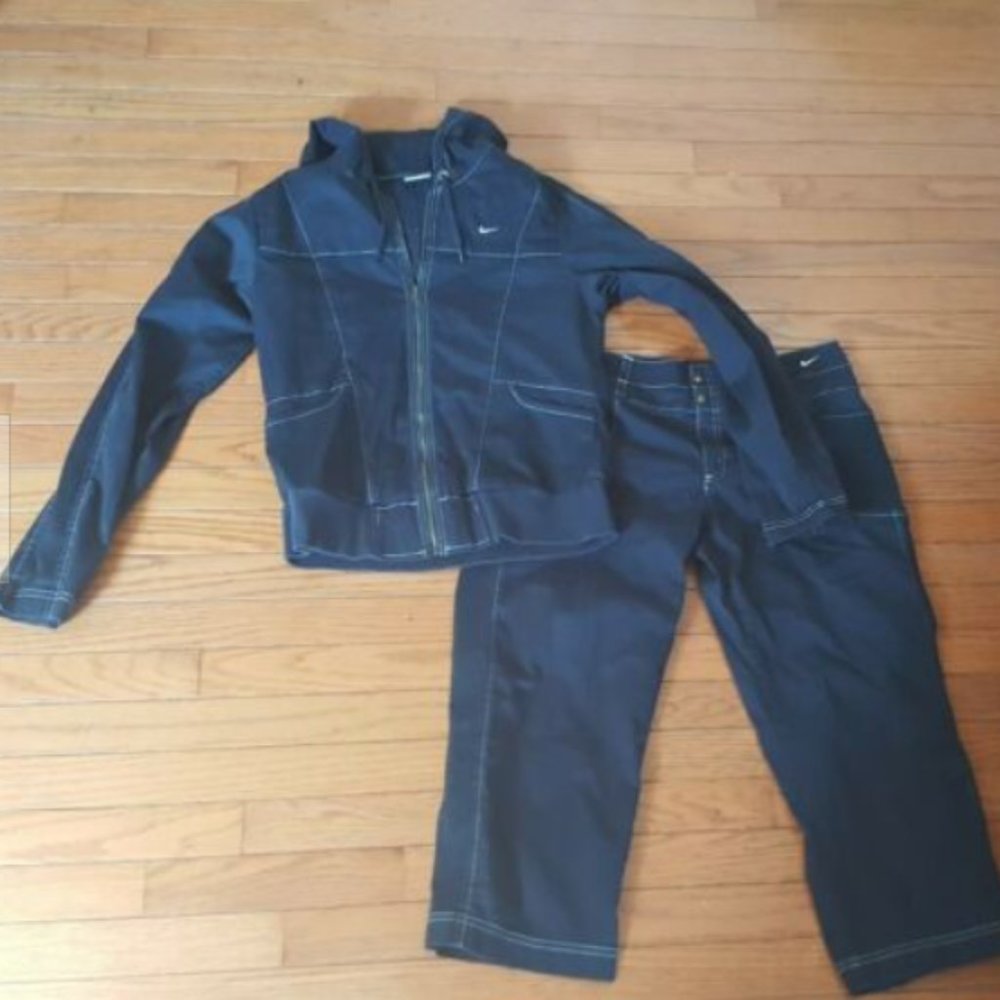 Nike Womens  Vintage 90s Large Travis Scott Mini Swoosh Track Jacket Pants Set